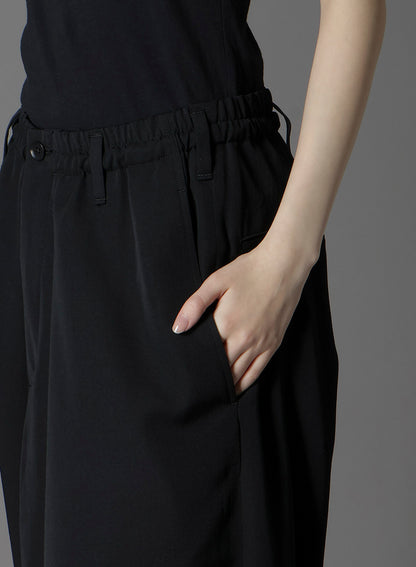 W/GABARDINE INSEAM BUTTON SAROUEL PANTS