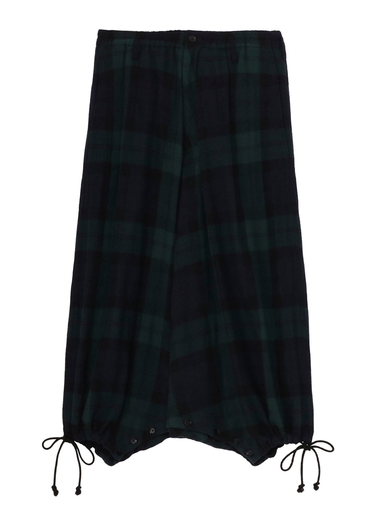 BIG REFINE  PLAID INSEAM BUTTON SAROUEL PANTS