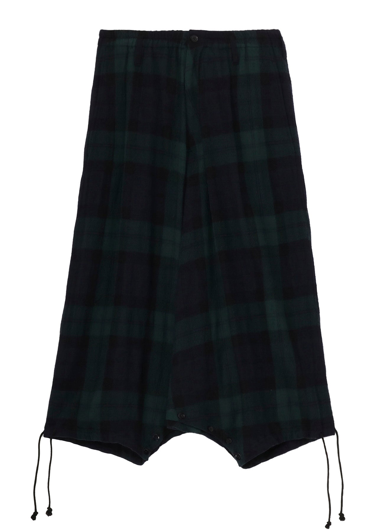 BIG REFINE  PLAID INSEAM BUTTON SAROUEL PANTS