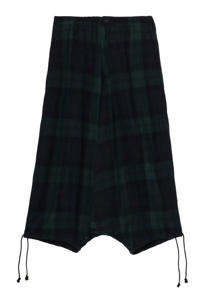 BIG REFINE  PLAID INSEAM BUTTON SAROUEL PANTS