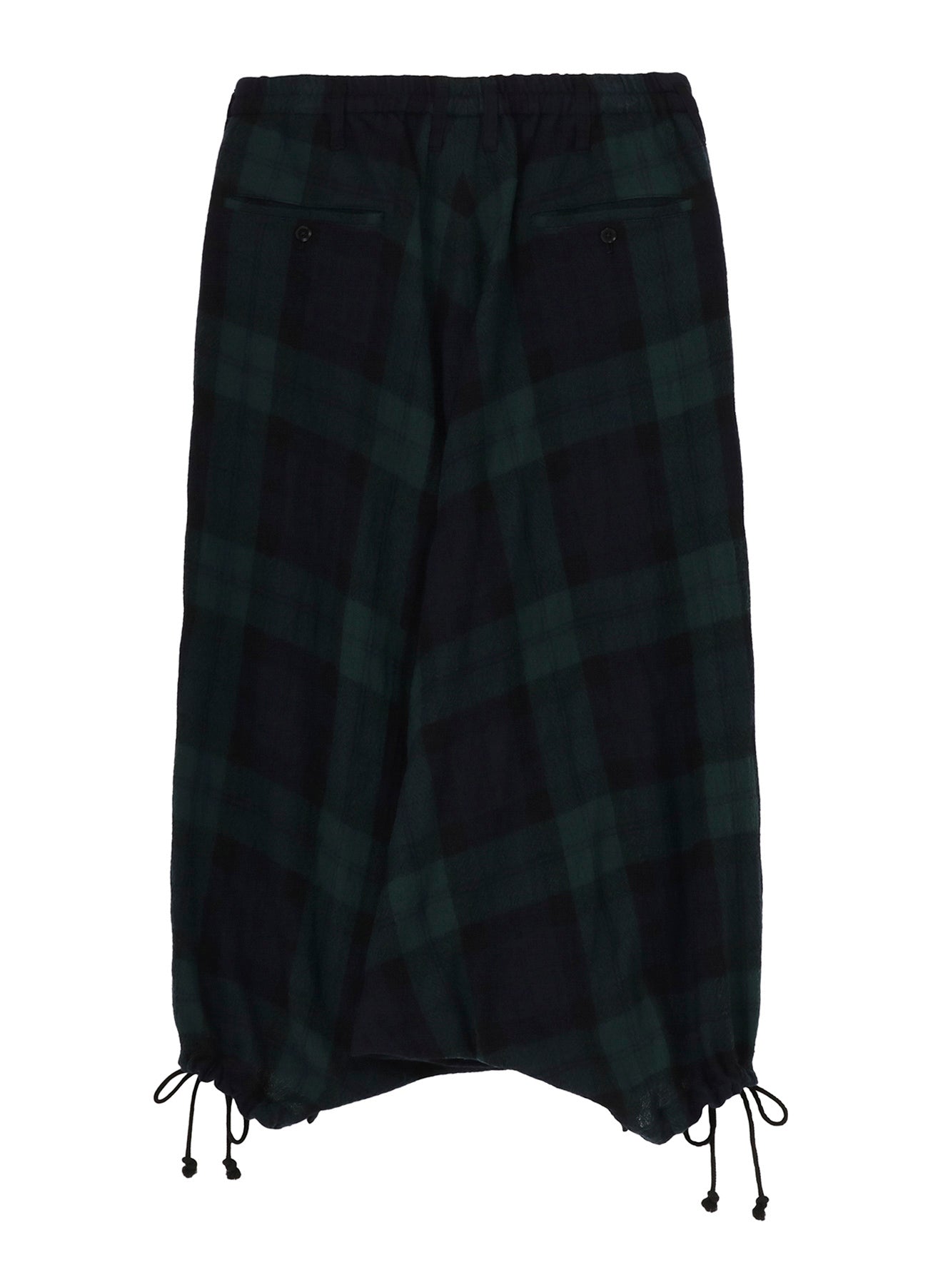BIG REFINE  PLAID INSEAM BUTTON SAROUEL PANTS
