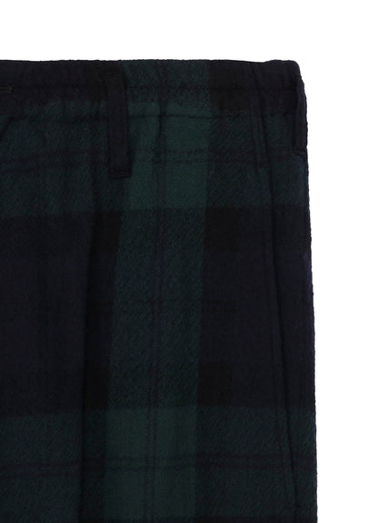 BIG REFINE  PLAID INSEAM BUTTON SAROUEL PANTS