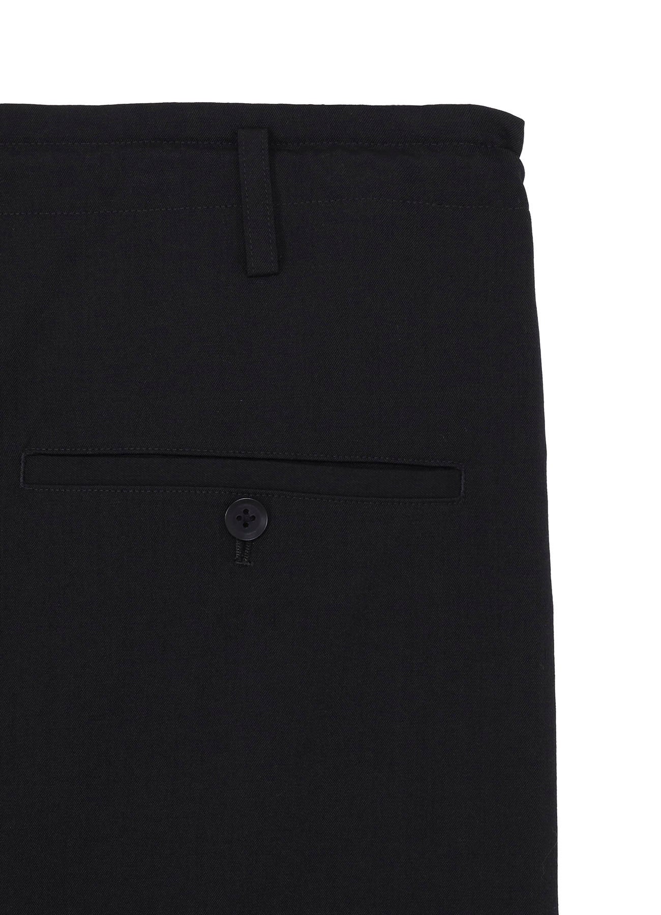 W/GABARDINE DOUBLE GAUZE  PLEATED SAROUEL PANTS