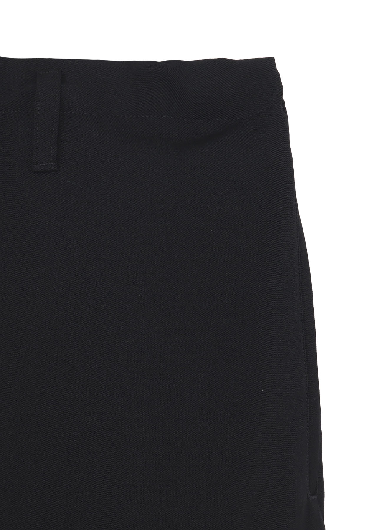 W/GABARDINE DOUBLE GAUZE PLEATED HALF PANTS