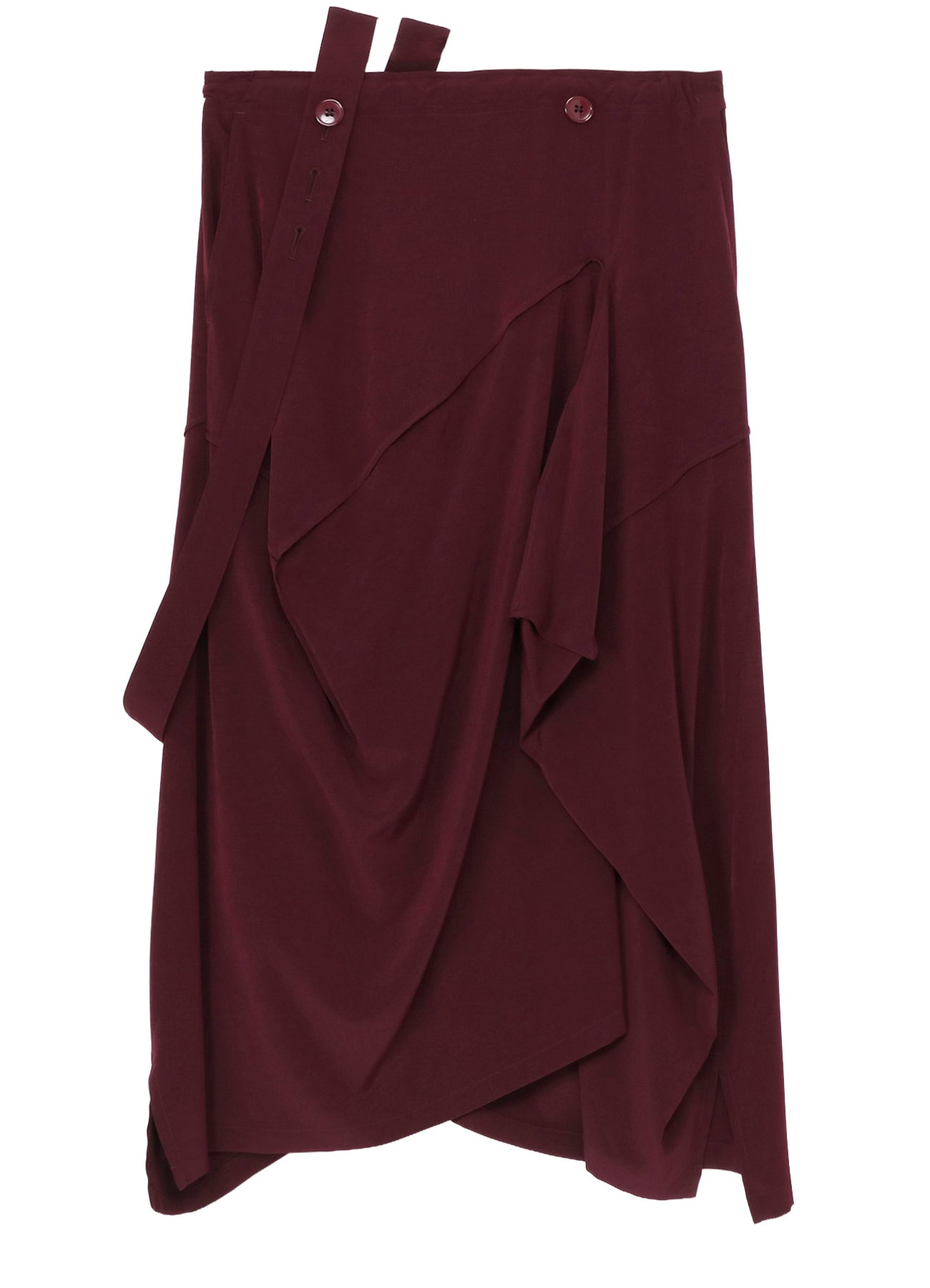 CREPE DE CHINE SQUARE SKIRT
