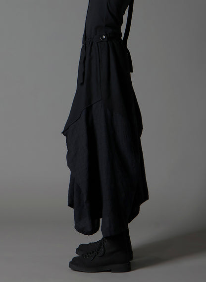 REFINE  PLAID + REFINE GAUZE SQUARE SKIRT