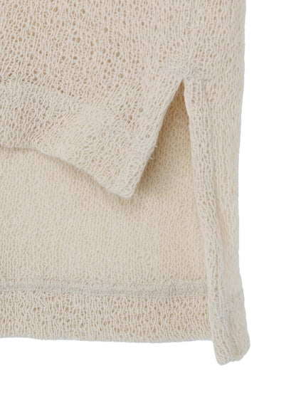 SPIDER WEB KNIT BIG TURTLENECK T-SHIRT