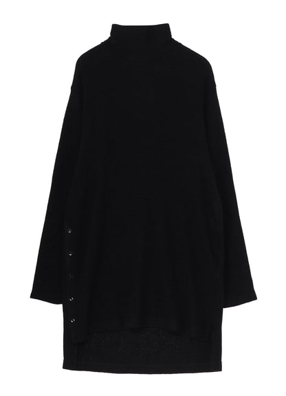 SPIDER WEB KNIT BIG TURTLENECK T-SHIRT