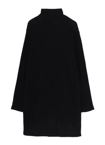 SPIDER WEB KNIT BIG TURTLENECK T-SHIRT
