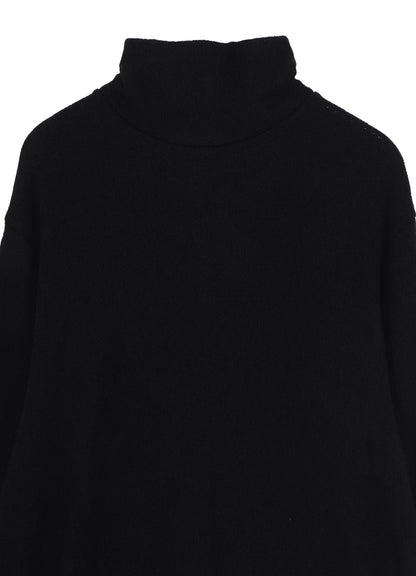 SPIDER WEB KNIT BIG TURTLENECK T-SHIRT