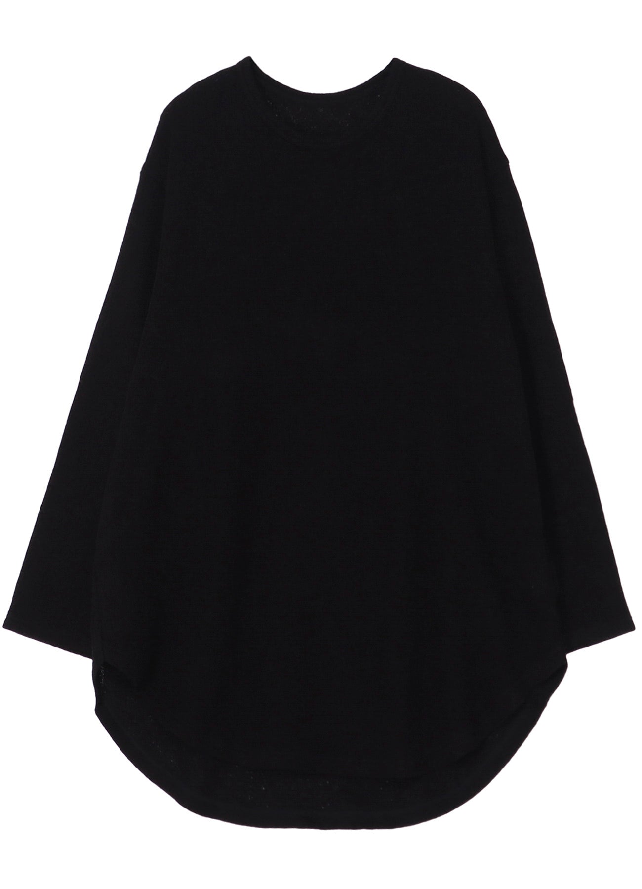 SPIDER WEB KNIT HEM JUMBO LONG SLEEVED T-SHIRT