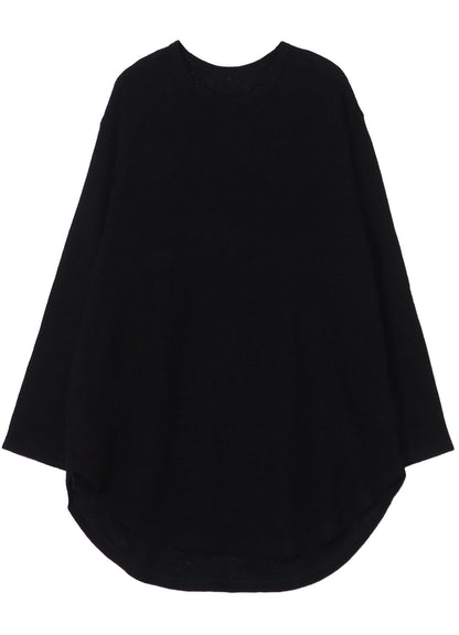 SPIDER WEB KNIT HEM JUMBO LONG SLEEVED T-SHIRT