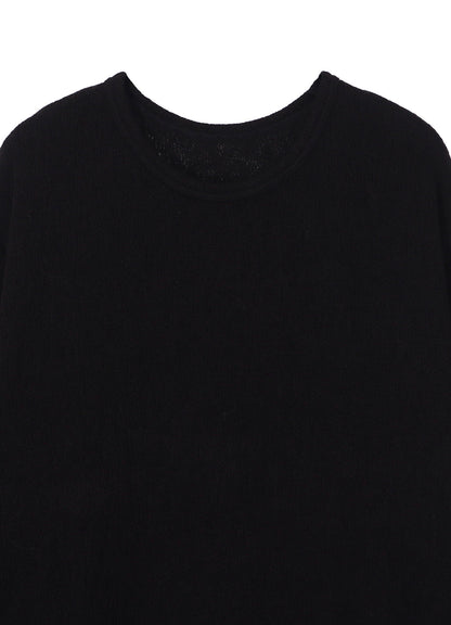 SPIDER WEB KNIT HEM JUMBO LONG SLEEVED T-SHIRT