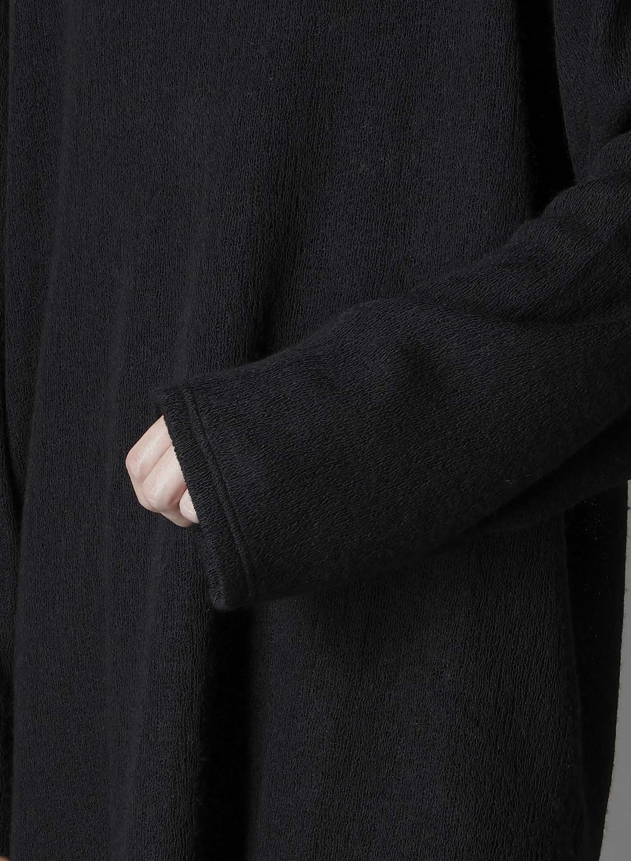 SPIDER WEB KNIT HEM JUMBO LONG SLEEVED T-SHIRT