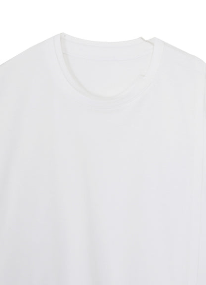 COTTON JERSEY MIX BLOCK LONG SLEEVED T-SHIRT