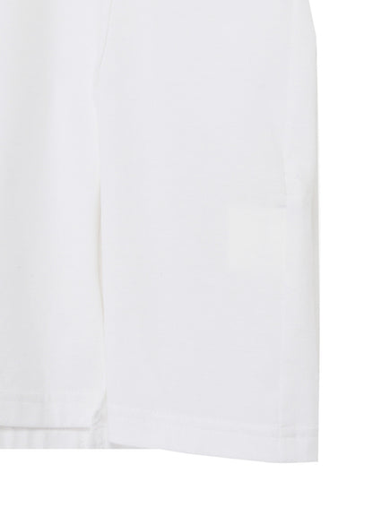 COTTON JERSEY MIX BLOCK LONG SLEEVED T-SHIRT