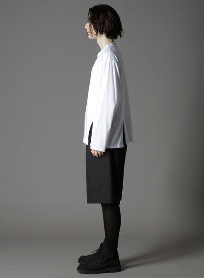 COTTON JERSEY MIX BLOCK LONG SLEEVED T-SHIRT