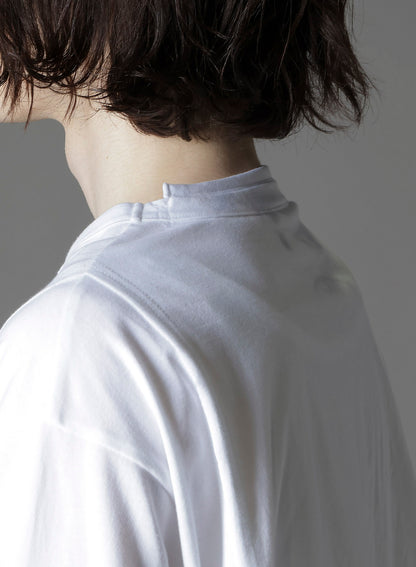 COTTON JERSEY MIX BLOCK LONG SLEEVED T-SHIRT