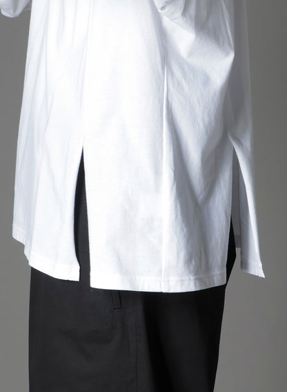 COTTON JERSEY MIX BLOCK LONG SLEEVED T-SHIRT