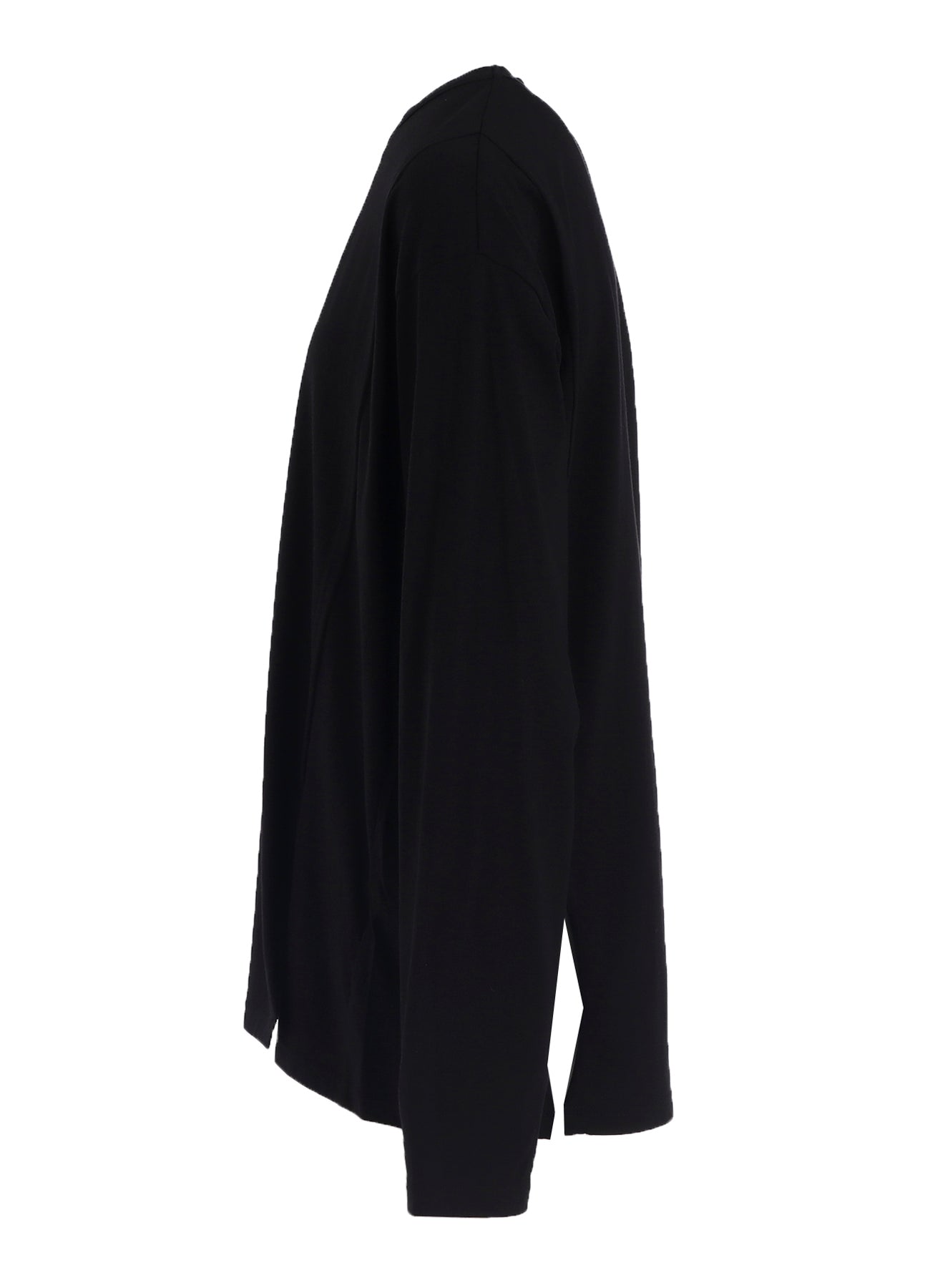 COTTON JERSEY MIX BLOCK LONG SLEEVED T-SHIRT