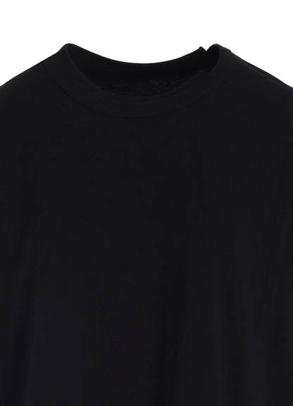 COTTON JERSEY MIX BLOCK LONG SLEEVED T-SHIRT