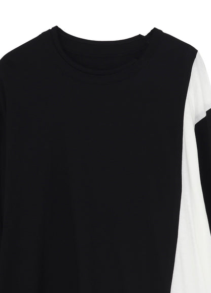 C/MOJERSEY COMBINATION  MIX BLOCK LONG SLEEVED T-SHIRT