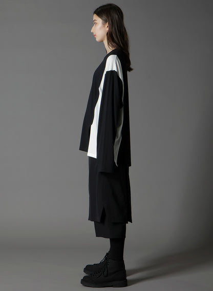 C/MOJERSEY COMBINATION  MIX BLOCK LONG SLEEVED T-SHIRT