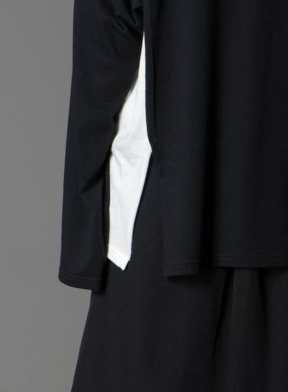 C/MOJERSEY COMBINATION  MIX BLOCK LONG SLEEVED T-SHIRT