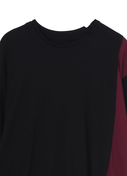 C/MOJERSEY COMBINATION  MIX BLOCK LONG SLEEVED T-SHIRT