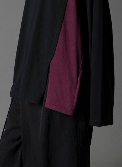 C/MOJERSEY COMBINATION  MIX BLOCK LONG SLEEVED T-SHIRT