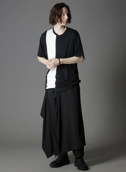 SILKETTE JERSEY W/ NUMBER PATTERN TSUJIKIRI LONG SLEEVED T-SHIRT