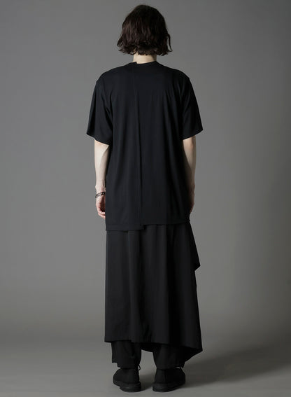 SILKETTE JERSEY W/ NUMBER PATTERN TSUJIKIRI LONG SLEEVED T-SHIRT