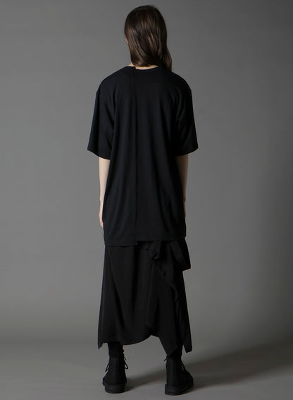 SILKETTE JERSEY W/ NUMBER PATTERN TSUJIKIRI LONG SLEEVED T-SHIRT