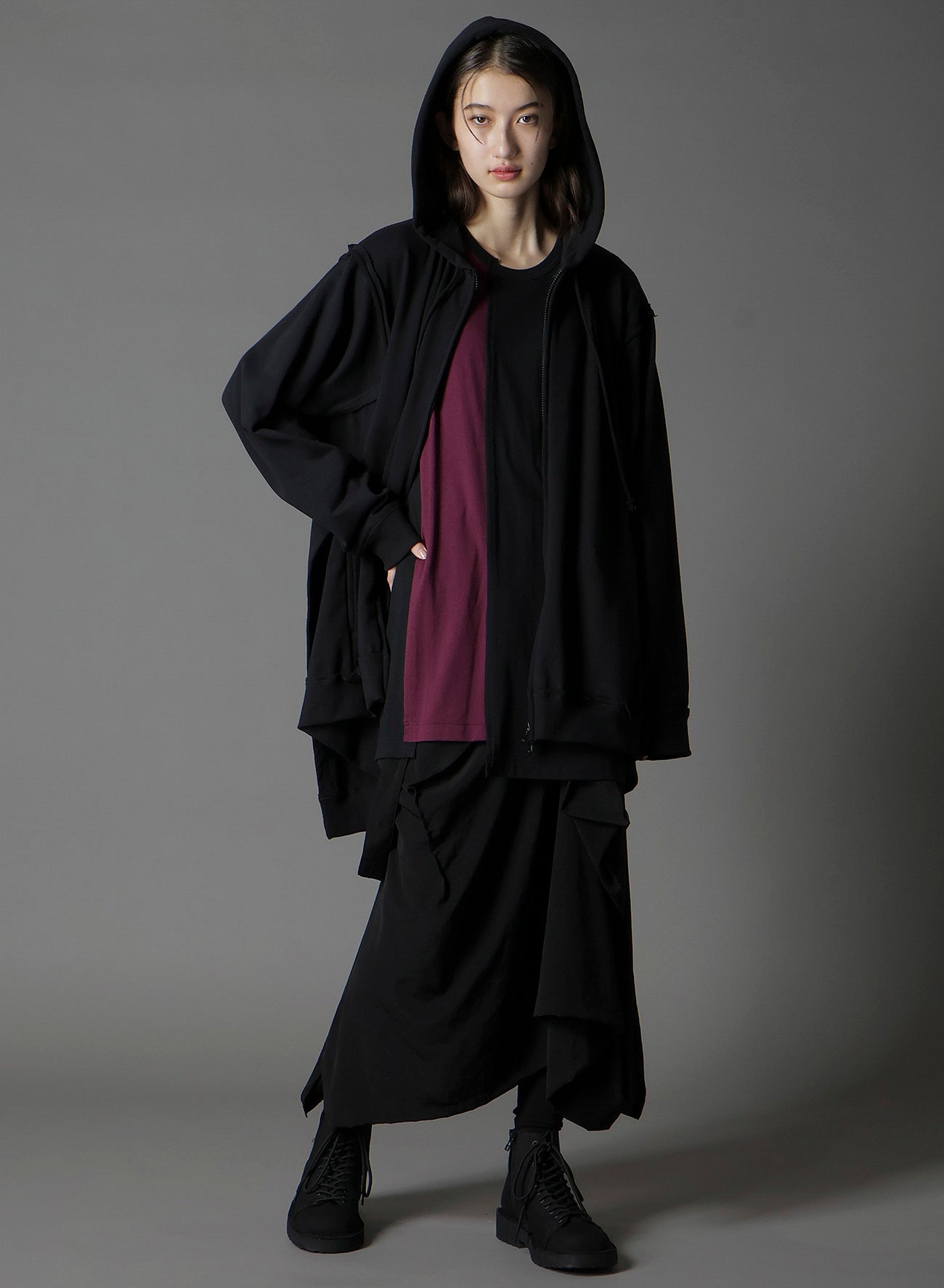 SILKETTE JERSEY W/ NUMBER PATTERN TSUJIKIRI LONG SLEEVED T-SHIRT
