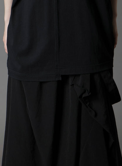 SILKETTE JERSEY W/ NUMBER PATTERN TSUJIKIRI LONG SLEEVED T-SHIRT