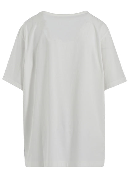 COTTON JERSEY LICKING SHORT SLEEVED T-SHIRT