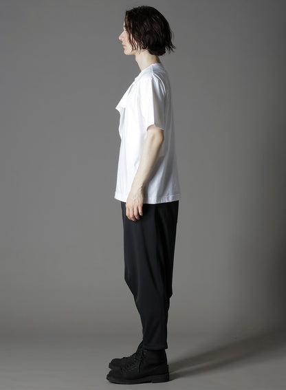 COTTON JERSEY LICKING SHORT SLEEVED T-SHIRT