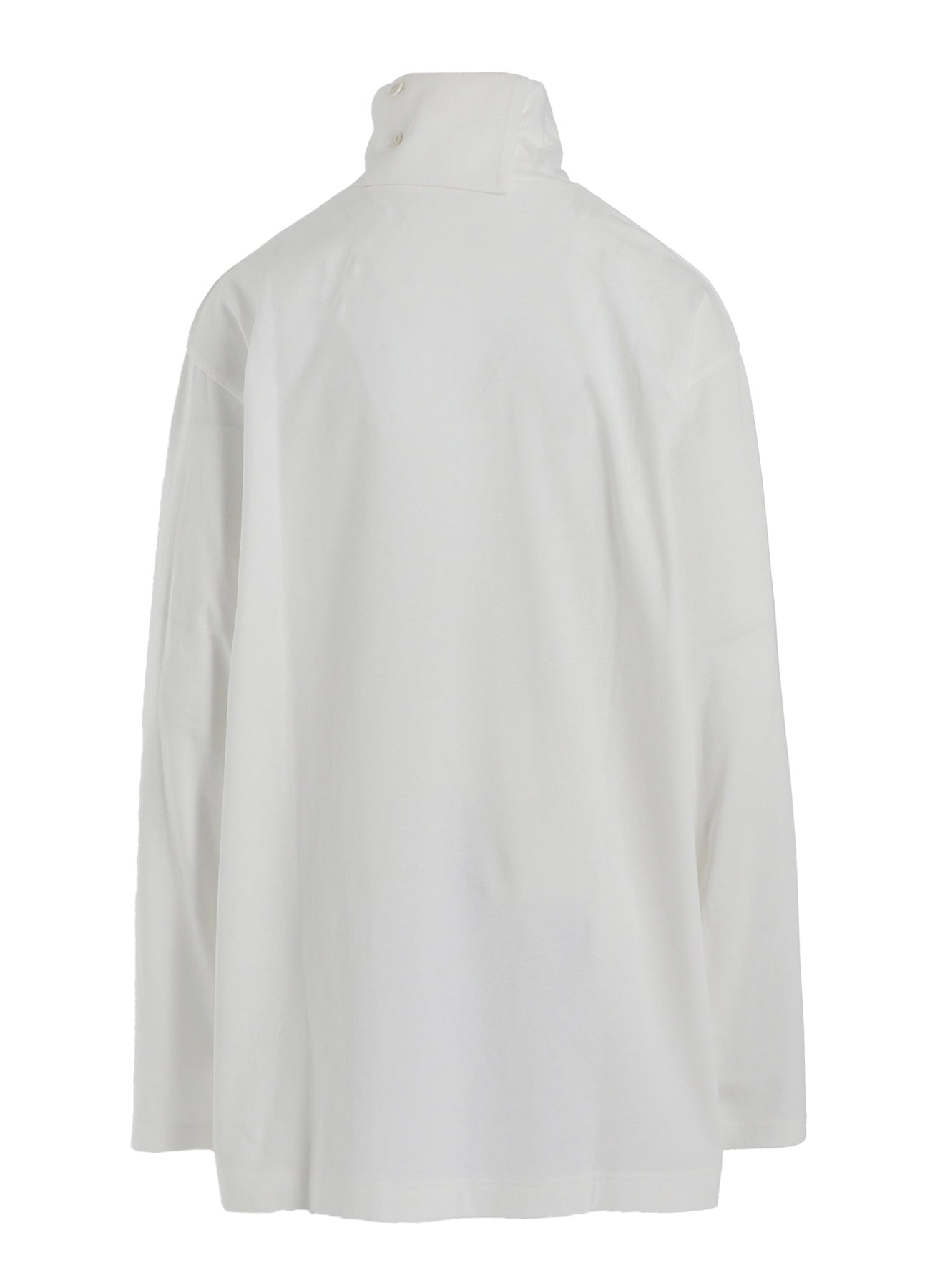 COTTON JERSEY TURTLENECK LONG SLEEVED T-SHIRT