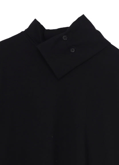COTTON JERSEY TURTLENECK LONG SLEEVED T-SHIRT