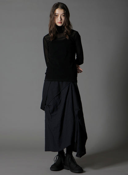 FLOCKY HIGH NECK TULLE