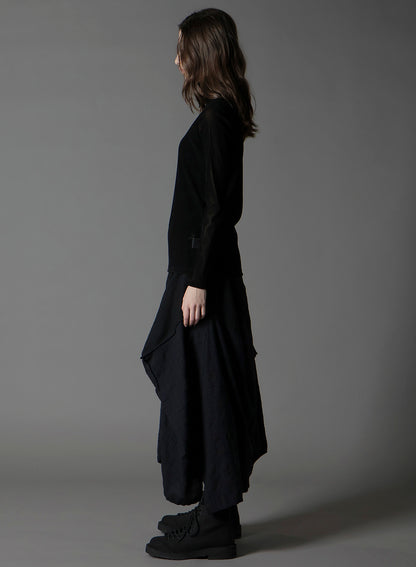 FLOCKY HIGH NECK TULLE