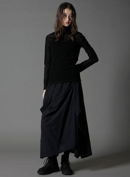 FLOCKY HIGH NECK TULLE
