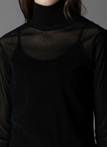 FLOCKY HIGH NECK TULLE
