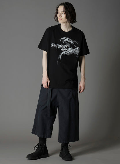 COTTON JERSEY SNAKE GRAPHIC T-SHIRT
