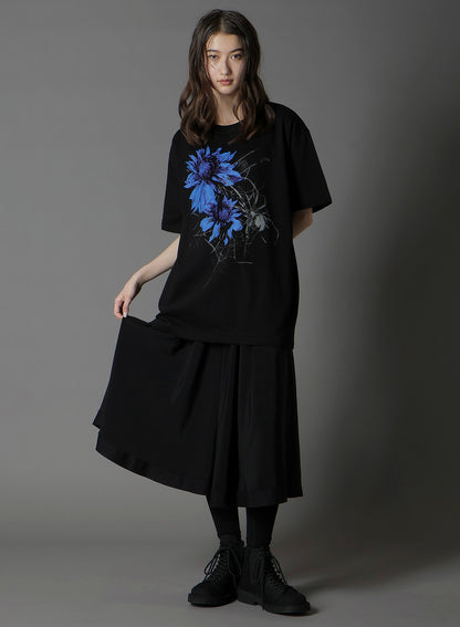 20/COTTON JERSEY FLOWER&SPIDER T-SHIRT