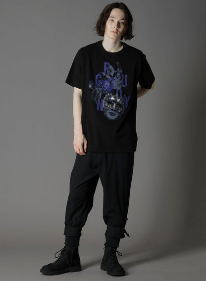 20/COTTON JERSEY MASK PURPLE T-SHIRT