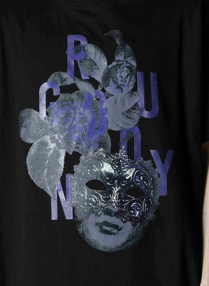 20/COTTON JERSEY MASK PURPLE T-SHIRT