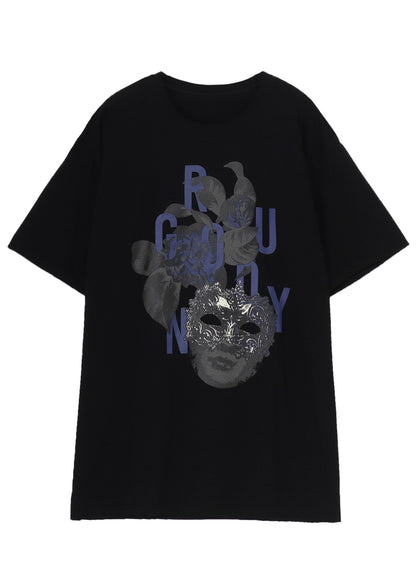 20/COTTON JERSEY MASK PURPLE T-SHIRT
