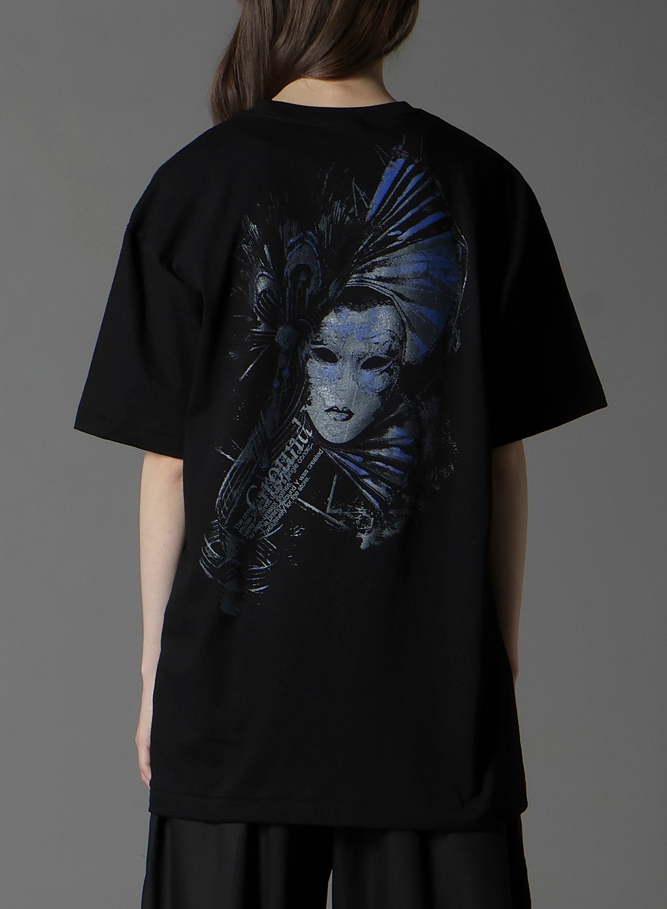 20/COTTON JERSEY MASK BLUE T-SHIRT