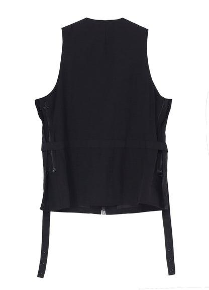 NYLON WEATHER SIDE ZIP MILITARY VEST